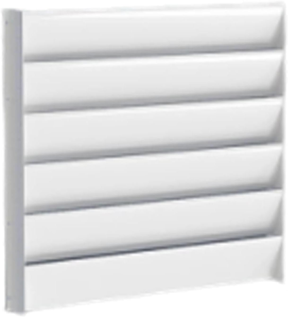 LOVIVER Déflecteur De Condenseur De Climatiseur En Acier Galvanisé, Panneau Déviateur Pour Compresseur De Clim, Pare-Vent Pour Unité Extérieure 1-3P, Protection Pour Climatiseur De Chambre, 55cmx55cm