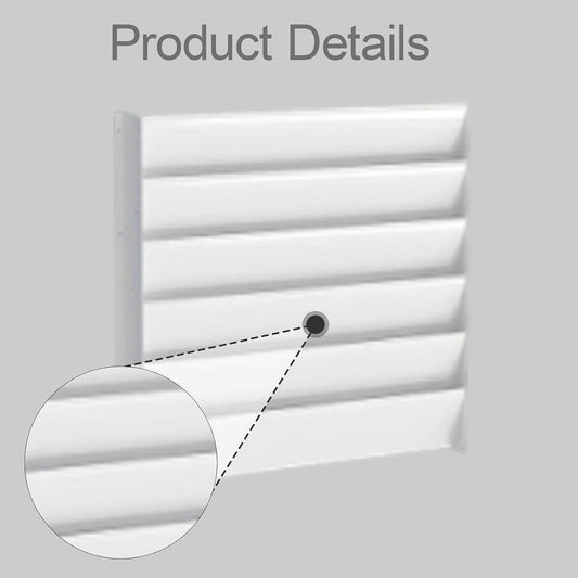 LOVIVER Déflecteur De Condenseur De Climatiseur En Acier Galvanisé, Panneau Déviateur Pour Compresseur De Clim, Pare-Vent Pour Unité Extérieure 1-3P, Protection Pour Climatiseur De Chambre, 55cmx55cm