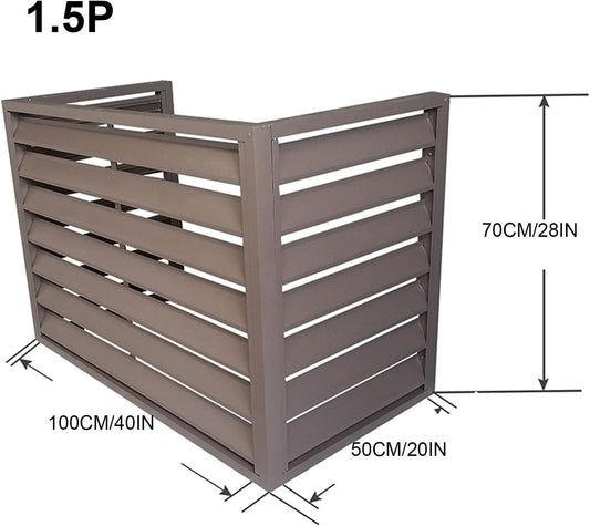 GENERIC Housse De Protection En Aluminium Pour Climatiseur Et Pompe à Chaleur, Mini Unité De Climatisation Fendue, Protection Pour Unité Extérieure, Support De Plantes, Housse De Climatisation Résistante Aux