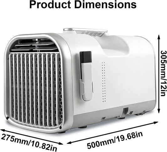 GENERIC Climatiseur Portable Avec Affichage Numérique, Aucune Installation Nécessaire Pour Le Camping Et L'utilisation En Extérieur