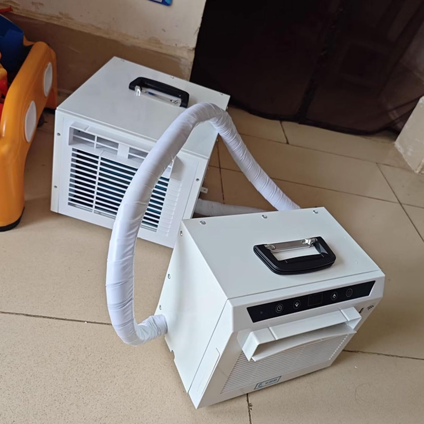 13000 BTU Split AC Unit, Refroidisseur De Chambre Portable Avec Télécommande Et Minuterie, économiseur D'énergie De Contrôle Tactile Pour Le Camping De Voiture De Chambre à Coucher, Pas Besoin D'assem