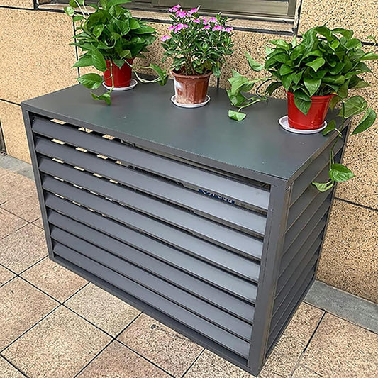 Housse De Protection Pour Climatiseur Extérieur, Résistante Aux Intempéries, Antivol, écran De Confidentialité, Protection Durable Pour Unités De Climatisation Séparées,