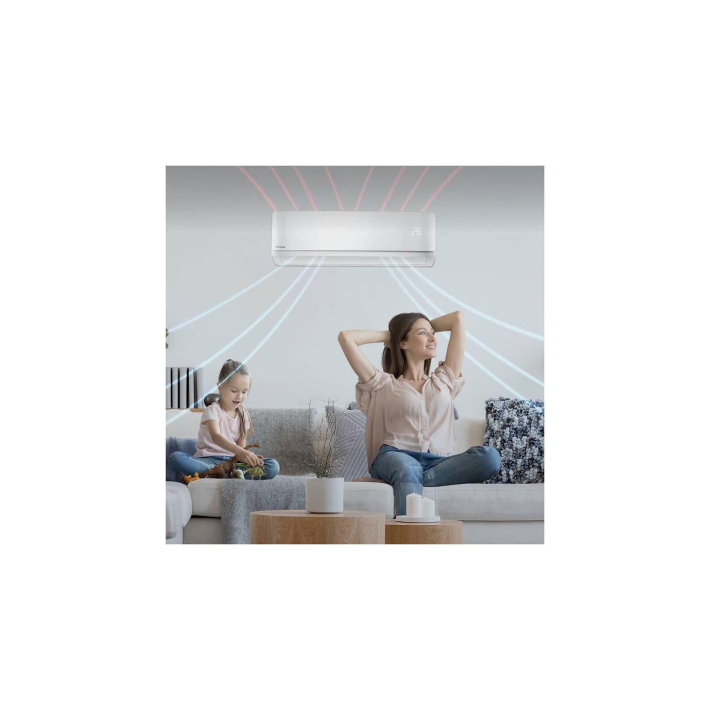Climatiseur Mural Réversible Hdmb Harmonia Blanc 7 Kw Wifi Intégré - Airwell - 7sp024033