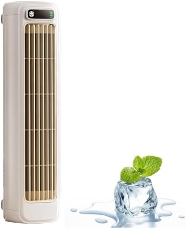  Conditeur D'air Portable, Ventilateur De Refroidissement Sans Lame Avec 3 Vitesses, USB Recharable, Ultra-Calme, Conception Légère Pour Le Bureau à Domicile, Bleu