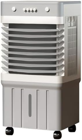 GENERIC Refroidisseur évaporatif 1800CFM Avec Minuterie 12H, Ventilateur à Distance Et Oscillant.Circulateur D'air Portable Pour Chambre à Coucher, Bureau.Fonctionnement Silencieux, Mouvement Facile Avec Les