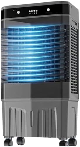 GENERIC Refroidisseur D'air Portable Efficace En énergie, Unité De Climatisation évaporative 3-in-1 Avec Télécommande Et Réservoir 50L, Mode De Sommeil à Faible Bruit Pour Bureau De Chambre Ou Camping-Car