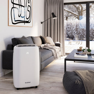  Climatiseur Mobile Réversible "Kuban" Blanc, 12000 BTU - H. 71,5 X L. 44 X P. 33,5 Cm