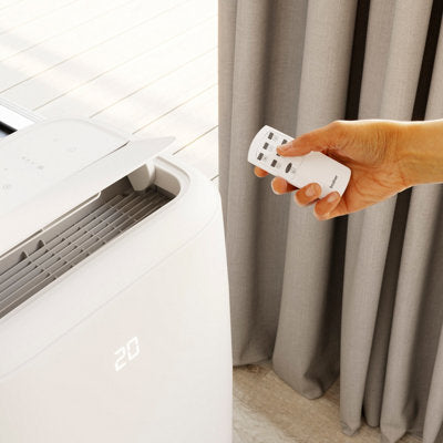  Climatiseur Mobile Réversible "Kuban" Blanc, 12000 BTU - H. 71,5 X L. 44 X P. 33,5 Cm