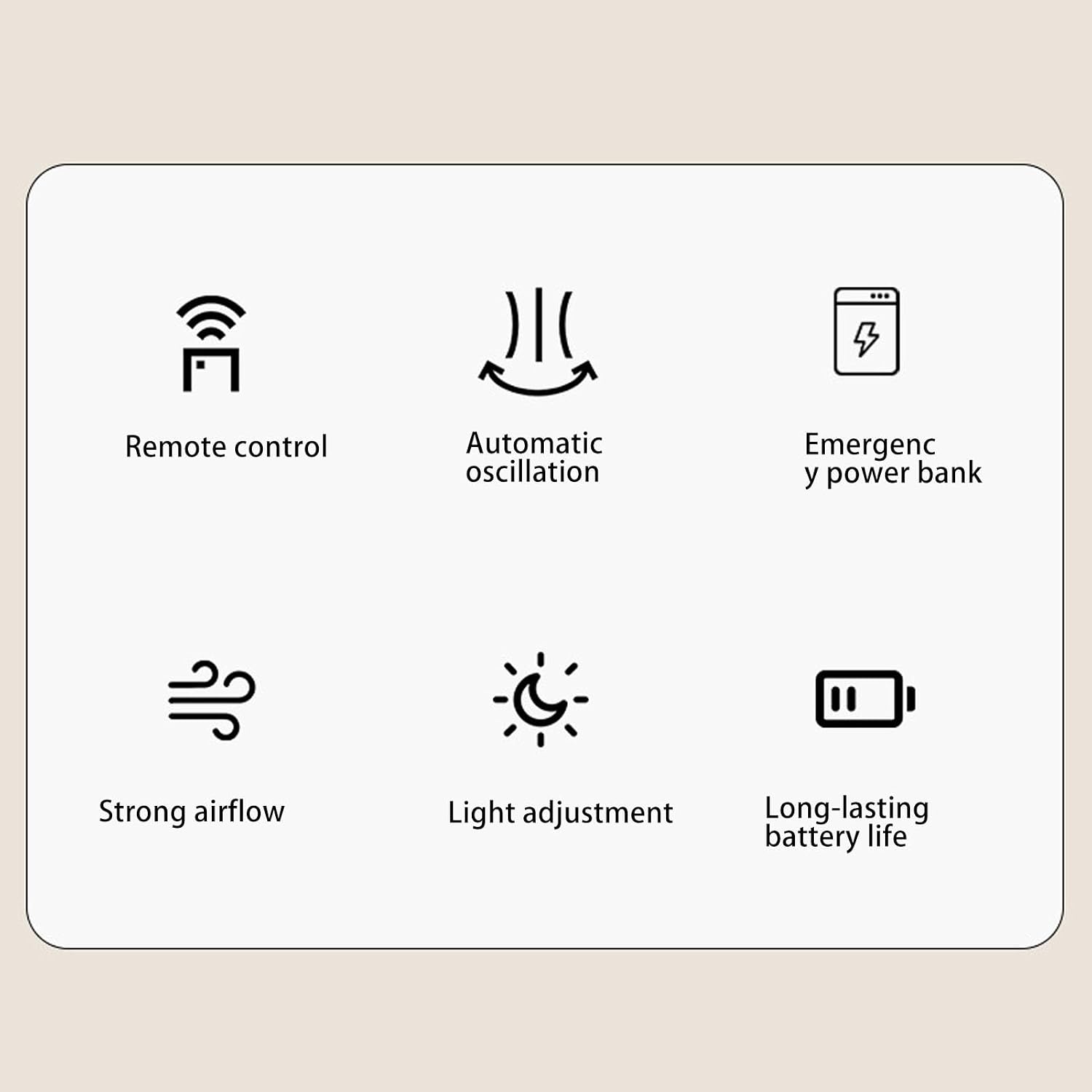  Haofy Petit Ventilateur Oscillant Mural Avec Télécommande, Veilleuse 3 Vitesses, Idéal Pour Chambre à Coucher, Bureau, Garage