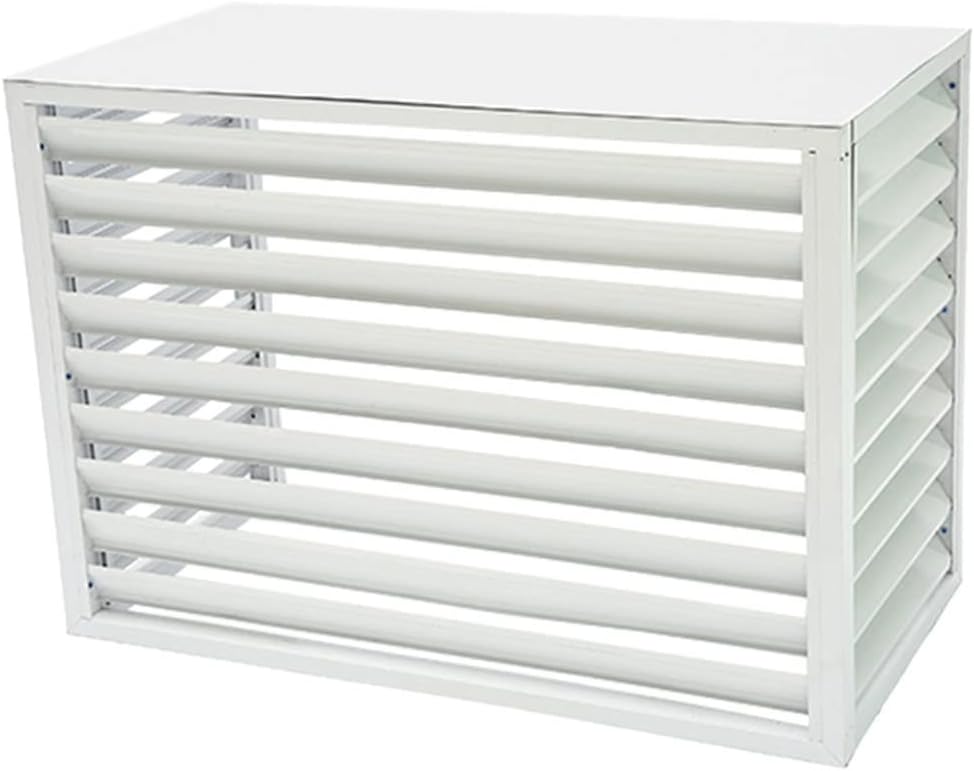 GENERIC Housse Pour Climatiseur Extérieur En Aluminium - Clôture Pour Dissimuler Les Unités - Protection Résistante Aux Intempéries Pour Climatiseurs Extérieurs Et Design élégant