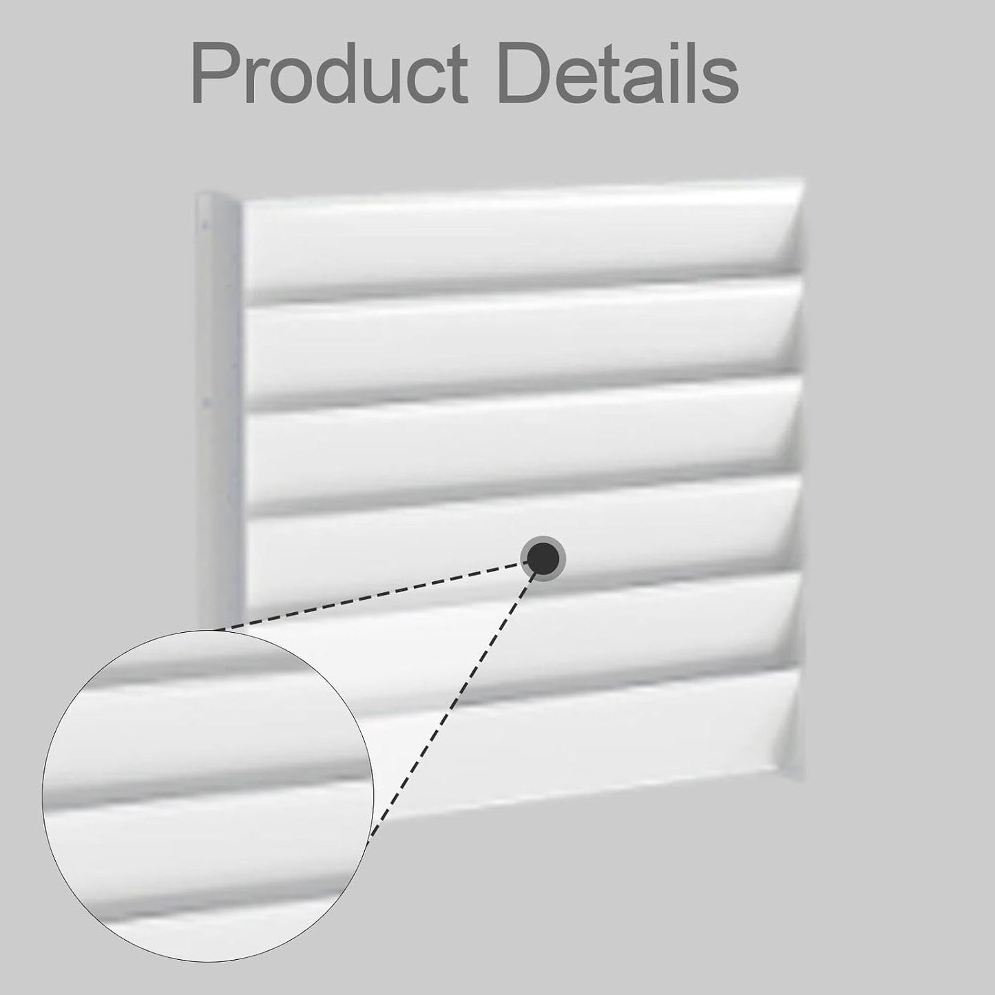  LOVIVER Déflecteur De Condenseur De Climatiseur En Acier Galvanisé, Panneau Déviateur Pour Compresseur De Clim, Pare-Vent Pour Unité Extérieure 1-3P, Protection Pour Climatiseur De Chambre, 55cmx55cm