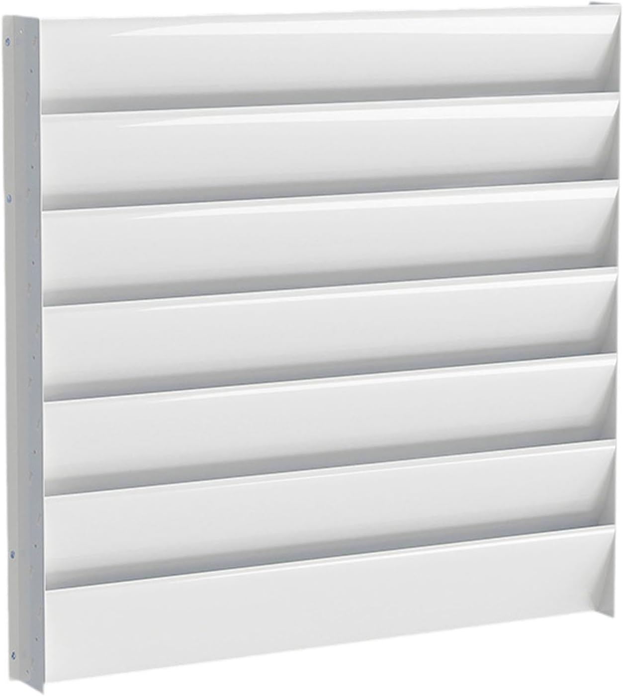  LOVIVER Déflecteur De Condenseur De Climatiseur En Acier Galvanisé, Panneau Déviateur Pour Compresseur De Clim, Pare-Vent Pour Unité Extérieure 1-3P, Protection Pour Climatiseur De Chambre, 55cmx55cm