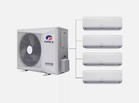 GENERIC Onduleur Solaire 36000BTU Multi 9K + 12K + 18K Zones Split Climatiseur Et Chauffage