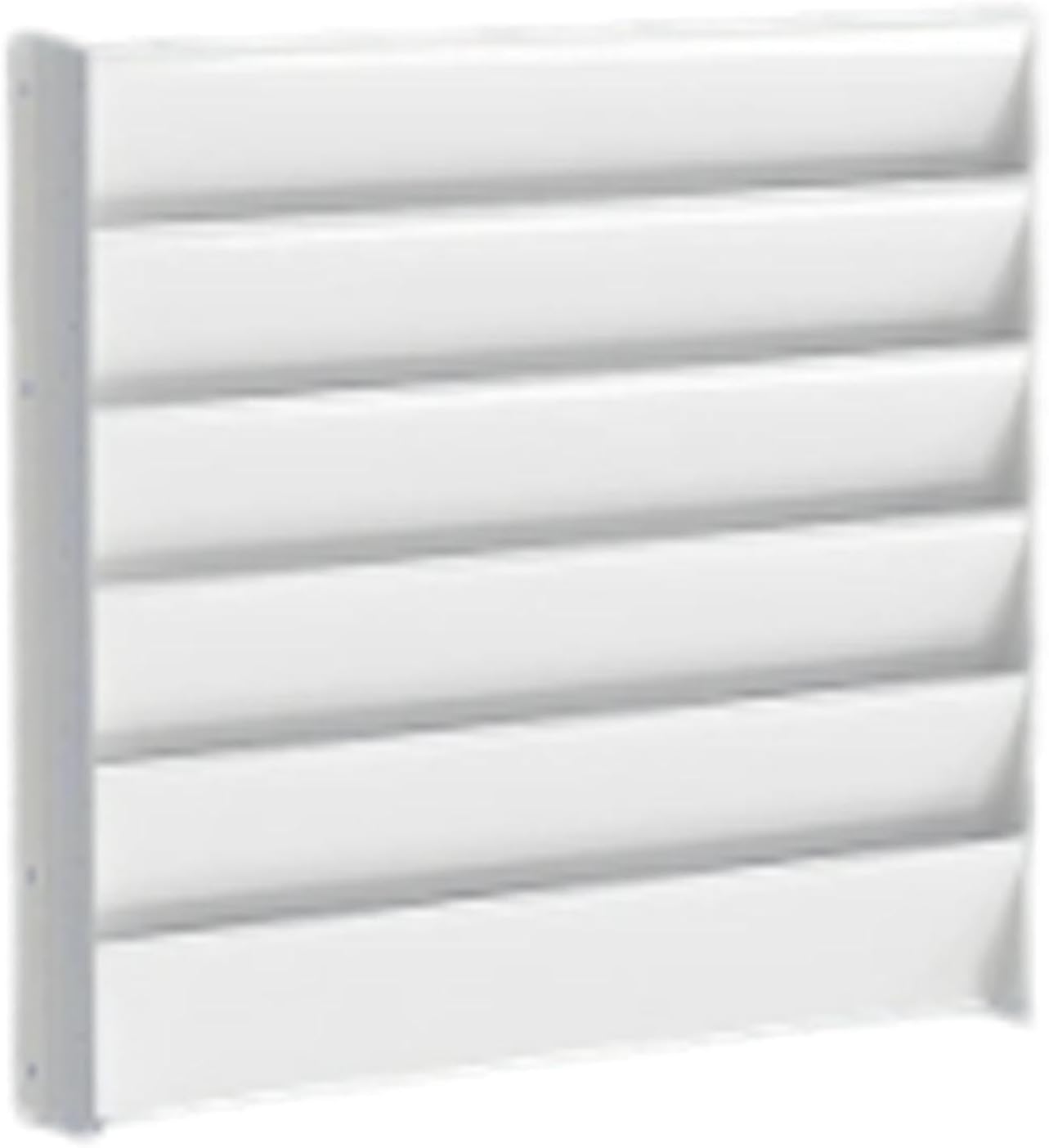  LOVIVER Déflecteur De Condenseur De Climatiseur En Acier Galvanisé, Panneau Déviateur Pour Compresseur De Clim, Pare-Vent Pour Unité Extérieure 1-3P, Protection Pour Climatiseur De Chambre, 55cmx55cm
