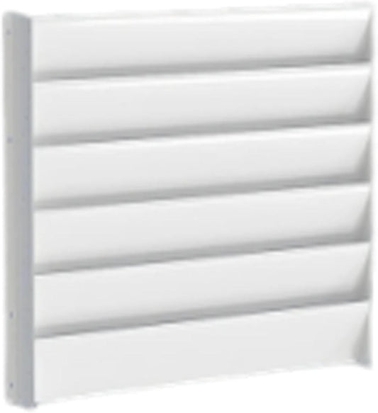  LOVIVER Déflecteur De Condenseur De Climatiseur En Acier Galvanisé, Panneau Déviateur Pour Compresseur De Clim, Pare-Vent Pour Unité Extérieure 1-3P, Protection Pour Climatiseur De Chambre, 55cmx55cm