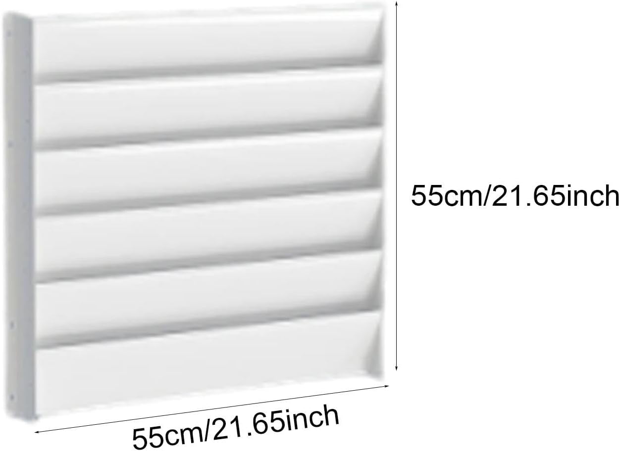  LOVIVER Déflecteur De Condenseur De Climatiseur En Acier Galvanisé, Panneau Déviateur Pour Compresseur De Clim, Pare-Vent Pour Unité Extérieure 1-3P, Protection Pour Climatiseur De Chambre, 55cmx55cm