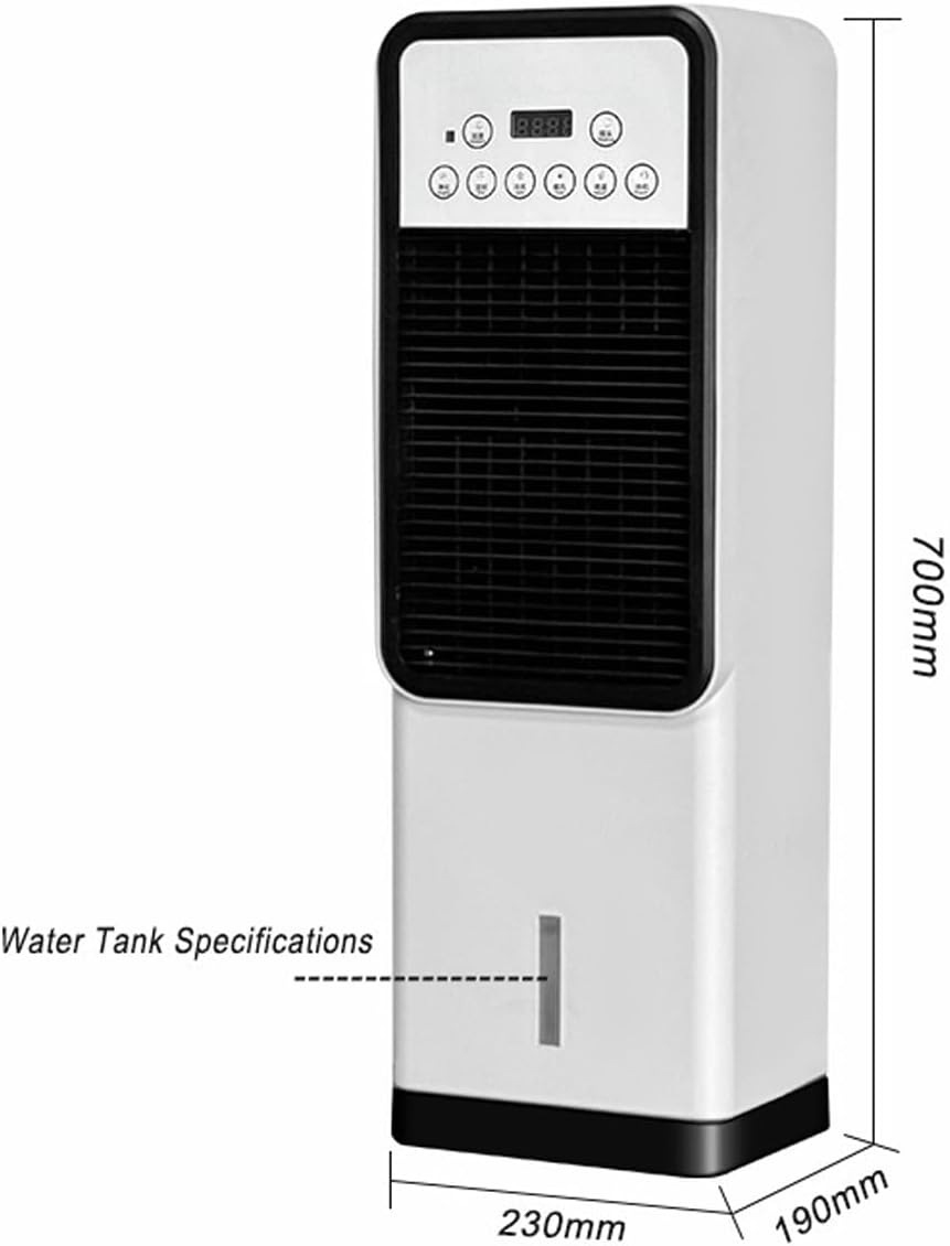  Réchauffeur De Climatisation Portable 12000 BTU Refroidisseur D'évaporation Avec Télécommande Energy Class A Ventilateur De Déshumidificateur Pour Home Office Mobile AC Unit Low Noise Cooling Heating