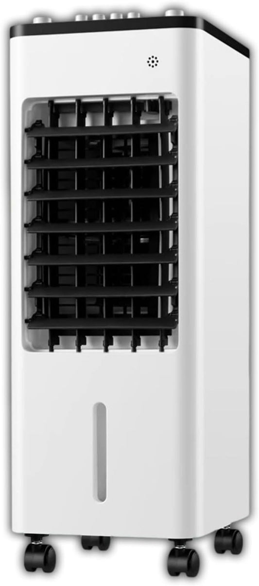  Climatiseur Portable Avec Refroidissement, Ventilateur Et Déshumidificateur, 3 Vitesses, Fonction Swing, Réservoir D'eau Double Remplissage, Roues 360 ° Pour La Chambre Et Le Bureau