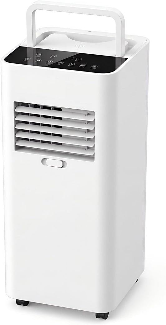  Unité De Courant Alternatif Portable 7000 BTU Pour 300 Pieds Carrés, Mode De Sommeil Ultra Silencieux Et Déshumidificateur, Roues à Mouvement Facile, Minuterie Intelligente Et Ventilateur Pour Bureau