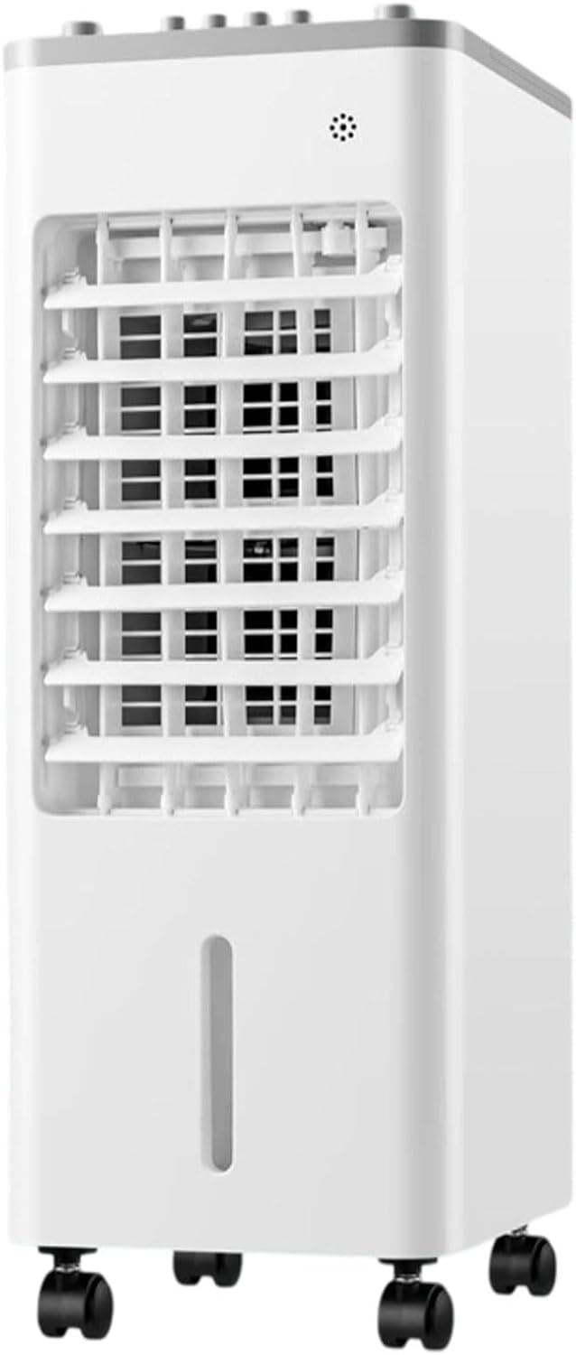  Climatiseur Portable Avec Refroidissement, Ventilateur Et Déshumidificateur, 3 Vitesses, Fonction Swing, Réservoir D'eau Double Remplissage, Roues 360 ° Pour La Chambre Et Le Bureau