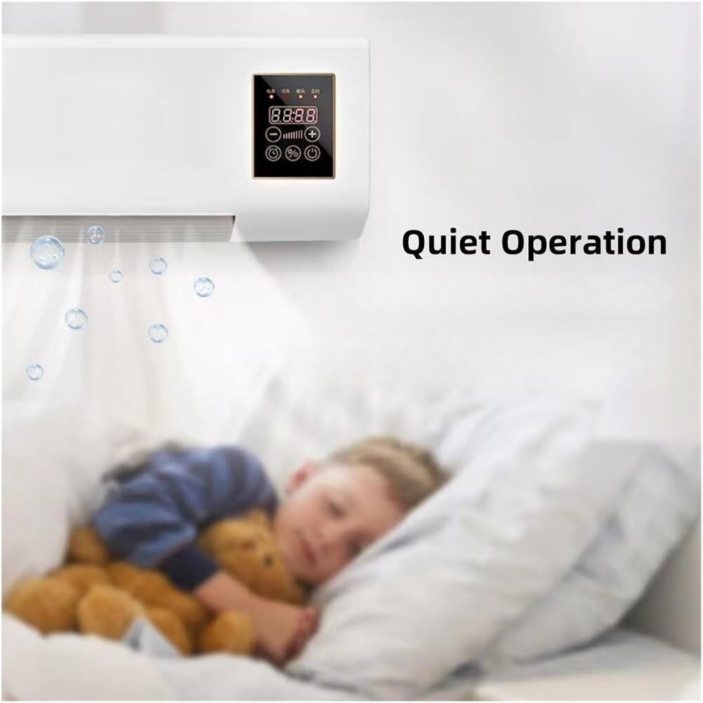  2026, Refroidissement De Chauffage Portable, Machine Murale Silencieuse Avec Télécommande, Conception Compacte Pour Bureau De Chambre à Coucher, énergie Efficace Brown