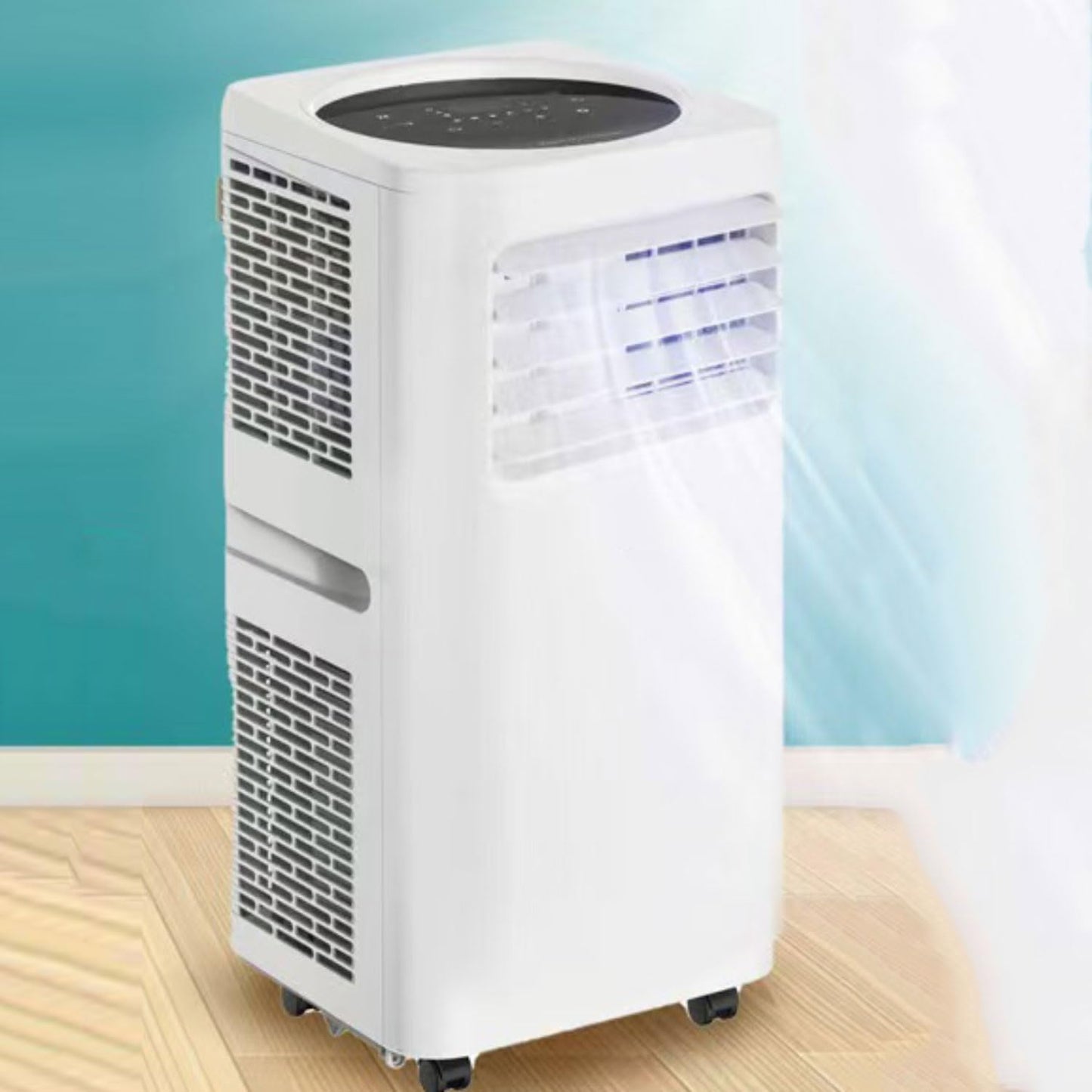  Unité De Climatisation Portable Avec Ventilateur, Déshumidificateur Et Télécommande, Refroidit Jusqu'à 350 Sq.Ft, Kit D'installation De Fenêtre Complet, Idéal Pour La Chambre à Coucher Et Le Bureau
