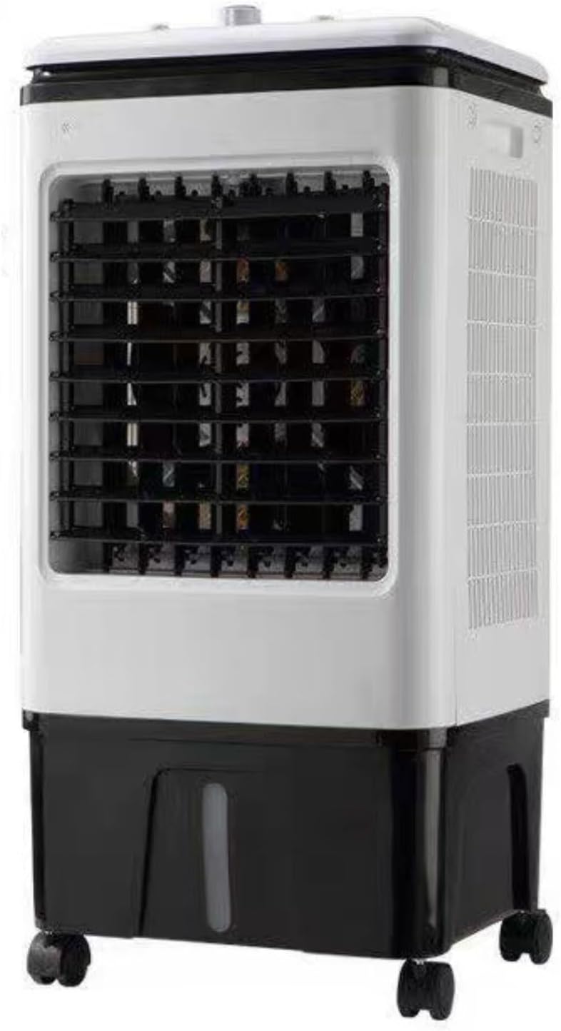 GENERIC Climatiseurs Portables Refroidisseur D'air évaporatif Avec 3 Vitesses Swamp Cooler Sans Fenêtre Portable AC Unit Ventilateur De Refroidissement Qui Soufflent L'air Froid 30LWater Tank Ultra Calme Pour