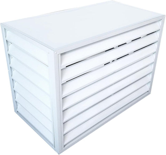 GENERIC Housse D'extérieur Pour Climatiseur – Réduction Du Bruit En Aluminium – Support Décoratif Pour Plantes – Protection Résistante Aux Intempéries Pour Climatiseurs – Idéal Pour Les Jardins Et Les