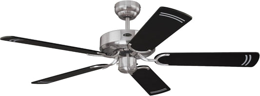  Westinghouse -78370 Ventilateur De Plafond D’intérieur En Acier Brossé De 132 Cm Cyclone