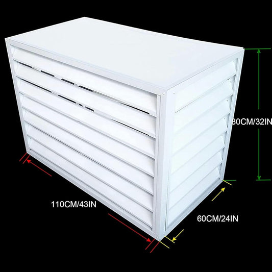 GENERIC Coque En Aluminium Pour Mini Unités Séparées, Protection De Climatiseur Extérieur, Housse De Pompe à Chaleur Résistante Aux Intempéries, Protection Contre Les UV, Utilisation En Toutes Saisons