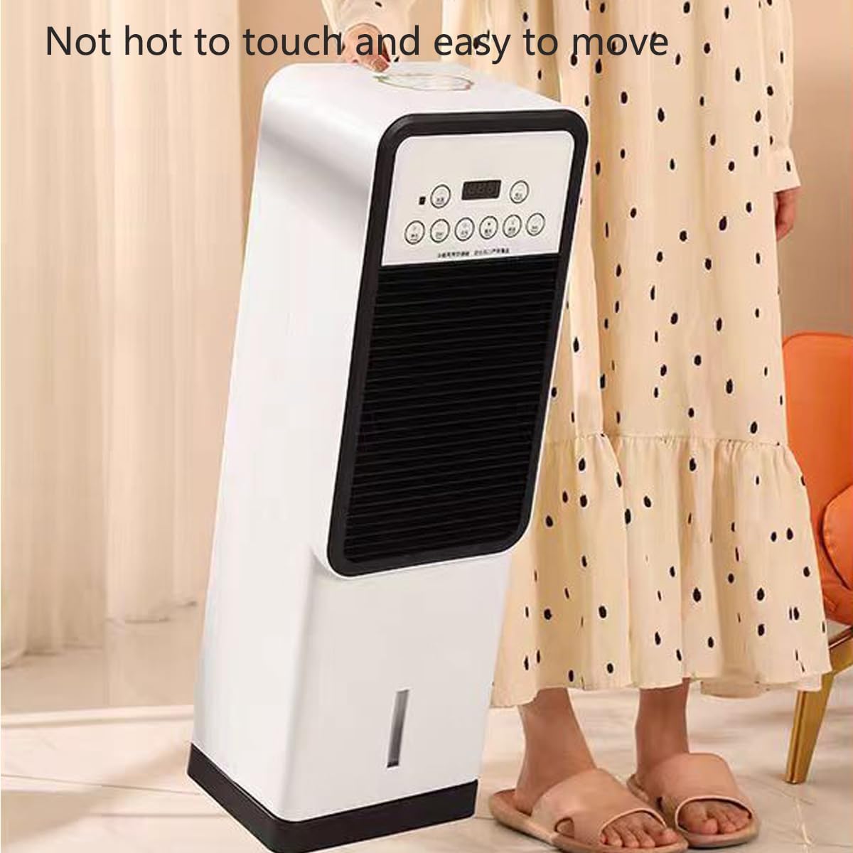 Réchauffeur De Climatisation Portable 12000 BTU Refroidisseur D'évaporation Avec Télécommande Energy Class A Ventilateur De Déshumidificateur Pour Home Office Mobile AC Unit Low Noise Cooling Heating