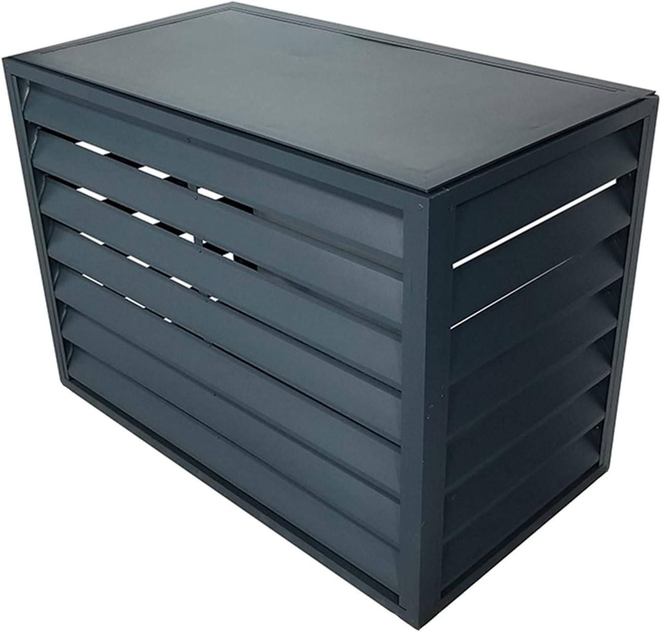  Housse De Climatiseur Extérieur En Aluminium Toutes Saisons - Protection AC - Écran De Clôture Décoratif Autonome Pour Poubelle Et équipement De Piscine