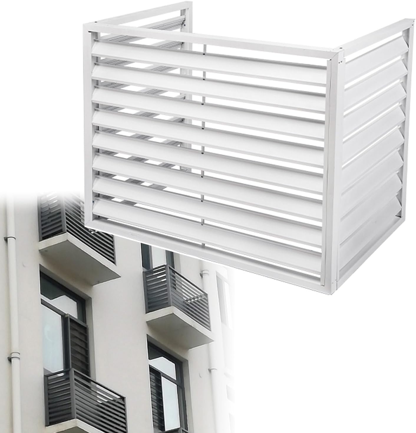  Housse De Protection En Métal Résistante Aux Intempéries Pour Pompe à Chaleur Et Climatiseur - 110 X 60 X 80 Cm - Protection Contre Les Intempéries