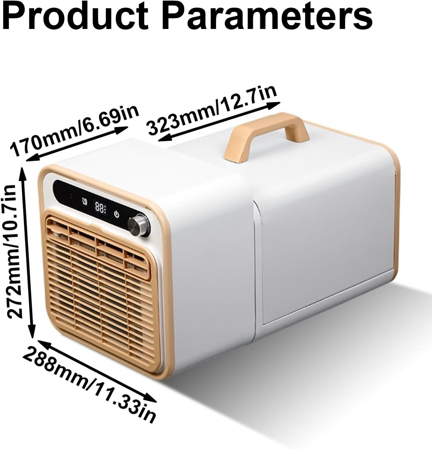  Split AC Unit, Climatiseur Silencieux 500W Avec Télécommande WiFi, 13kg Ventilateur De Refroidissement Portable Pour Tente RV Camper, 12H Timer Énergie Efficace Sans Tuyau Conception Légère Utilisatio
