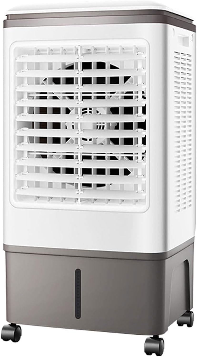 GENERIC Climatiseurs Portables Refroidisseur D'air évaporatif Avec 3 Vitesses Swamp Cooler Sans Fenêtre Portable AC Unit Ventilateur De Refroidissement Qui Soufflent L'air Froid 30LWater Tank Ultra Calme Pour