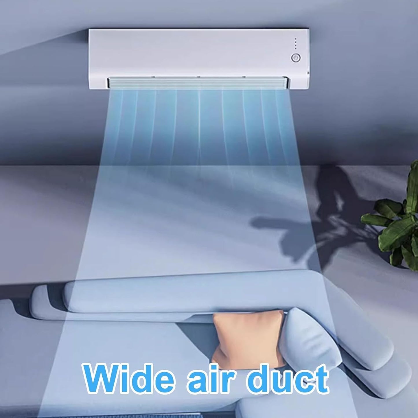 GENERIC Refroidisseur D'air Portable Avec Ventilateur D'évaporation à Distance, Sans Lame, 3 Vitesses, Fonctionnement Silencieux Pour La Chambre De Bureau à Domicile, Support Mural