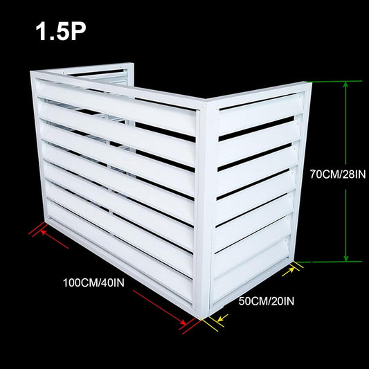 GENERIC Housse En Aluminium Pour Climatiseur - Résistante Aux Intempéries - Coupe-vent Et Anti-grêle - Utilisation En Intérieur/extérieur - Pour Toutes Les Marques