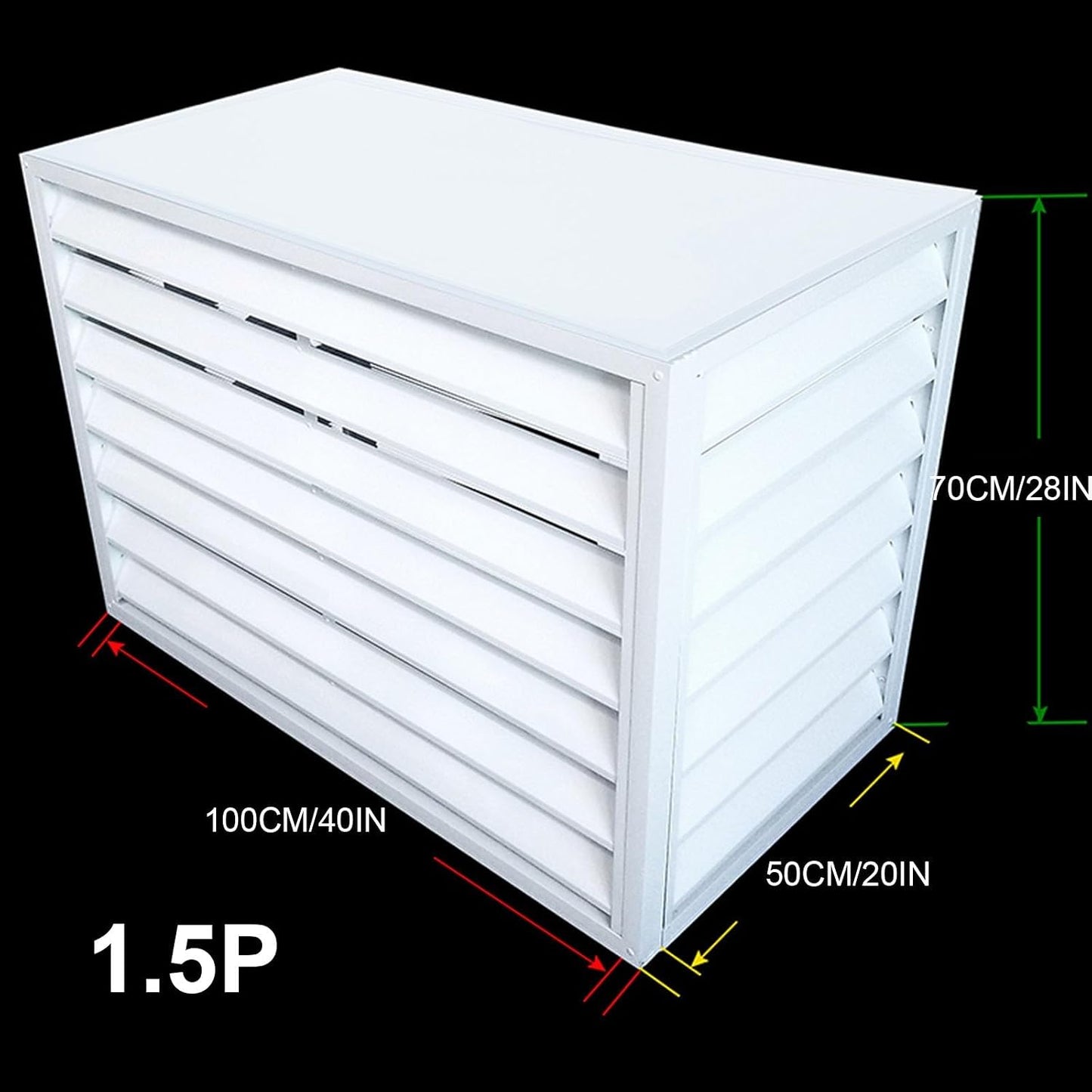  Housse De Protection Pour Climatiseur Extérieur - Étanche - Solution De Dissimulation De Clôture Compatible Avec La Plupart Des Climatiseurs Standard