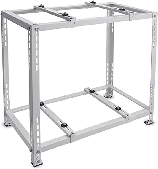  Support De Climatiseur Robuste à Double Niveau Pour Mini Unités Séparées - Support De Pompe à Chaleur D'extérieur Absorbant Les Chocs - Solution D'installation AC