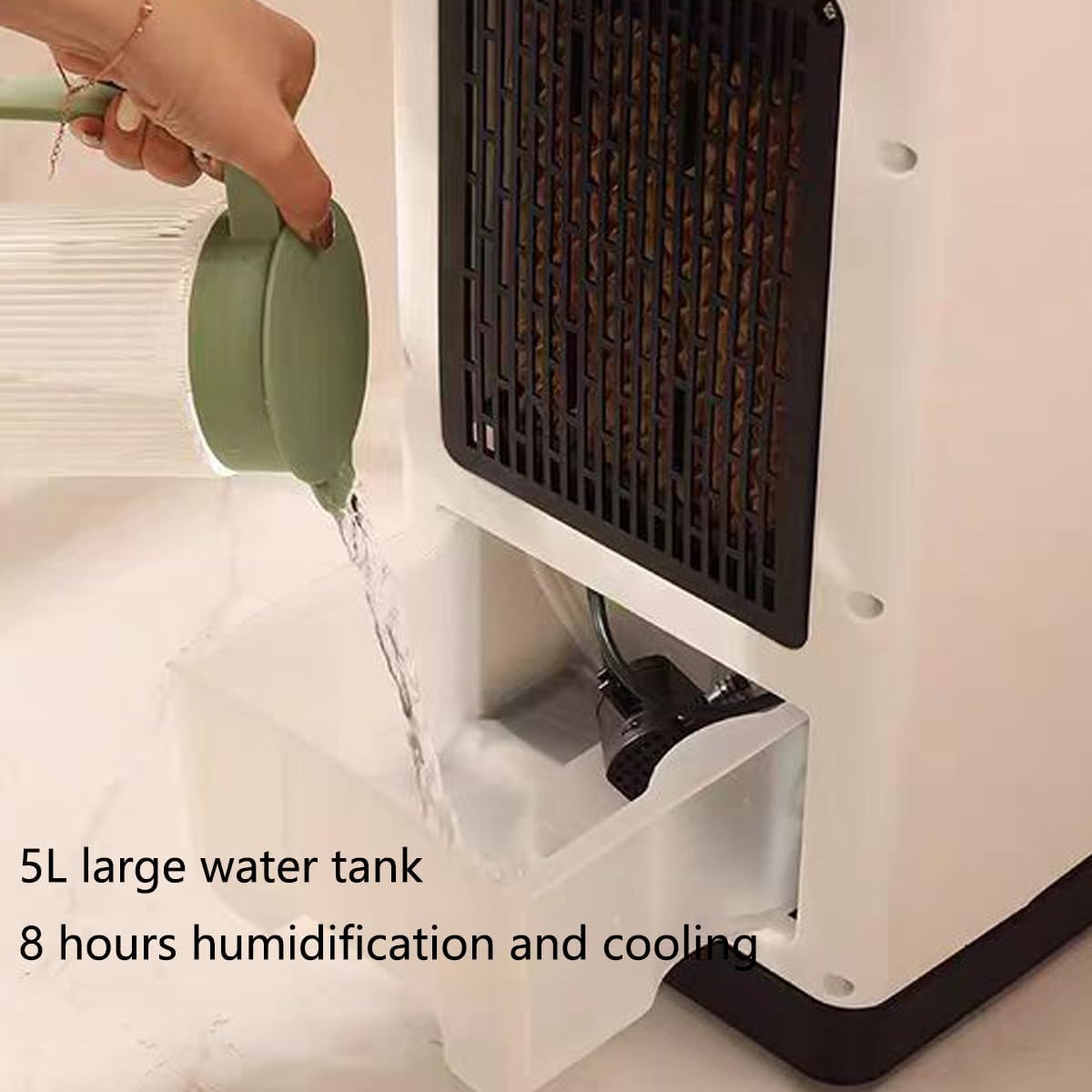  Réchauffeur De Climatisation Portable 12000 BTU Refroidisseur D'évaporation Avec Télécommande Energy Class A Ventilateur De Déshumidificateur Pour Home Office Mobile AC Unit Low Noise Cooling Heating