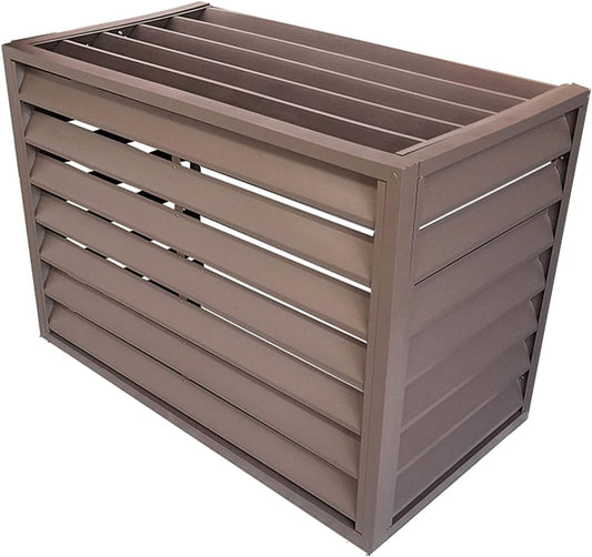 GENERIC Housse En Aluminium Pour Climatiseur – Protection Résistante Aux Intempéries Pour Unité Extérieure Et Cachette élégante, Idéale Pour Condensateur Intérieur/extérieur