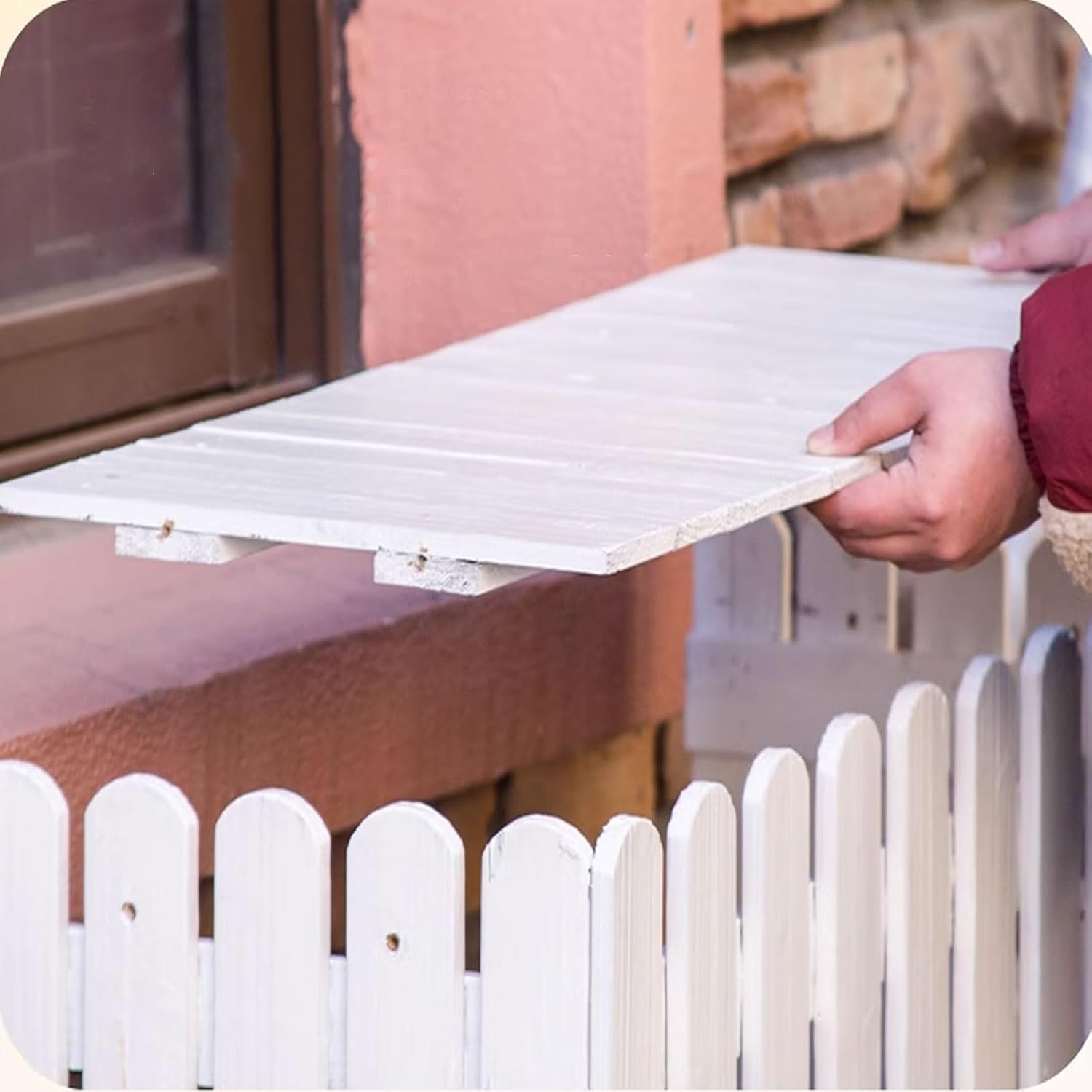  Housse De Protection Pour Climatiseur Extérieur - Boîtier En Bois Pour Pompe à Chaleur, Protection Contre Les Intempéries Pour Pompes à Chaleur Et Climatiseurs - Marron 1