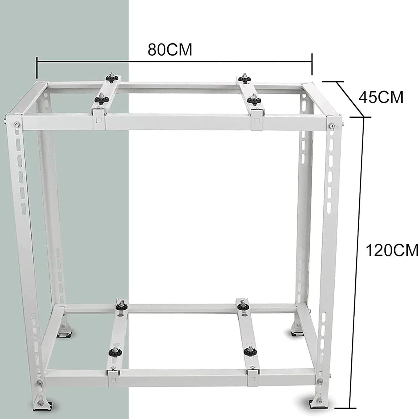  Support De Climatiseur Robuste à Double Niveau Pour Mini Unités Séparées - Support De Pompe à Chaleur D'extérieur Absorbant Les Chocs - Solution D'installation AC