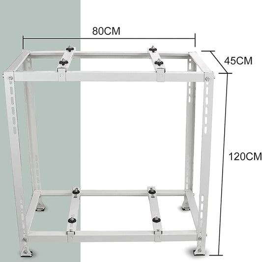  Support De Climatiseur Robuste à Double Niveau Pour Mini Unités Séparées - Support De Pompe à Chaleur D'extérieur Absorbant Les Chocs - Solution D'installation AC