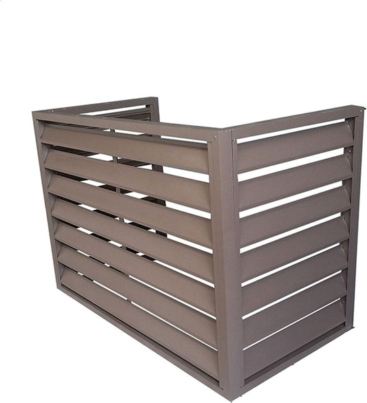 GENERIC Mini Couvercle De Climatiseur Divisé En Aluminium, Bouclier De Pompe à Chaleur Extérieure, Protection Contre Le Bruit, Housse De Climatisation Résistante Aux Intempéries, étagère De Support Pour