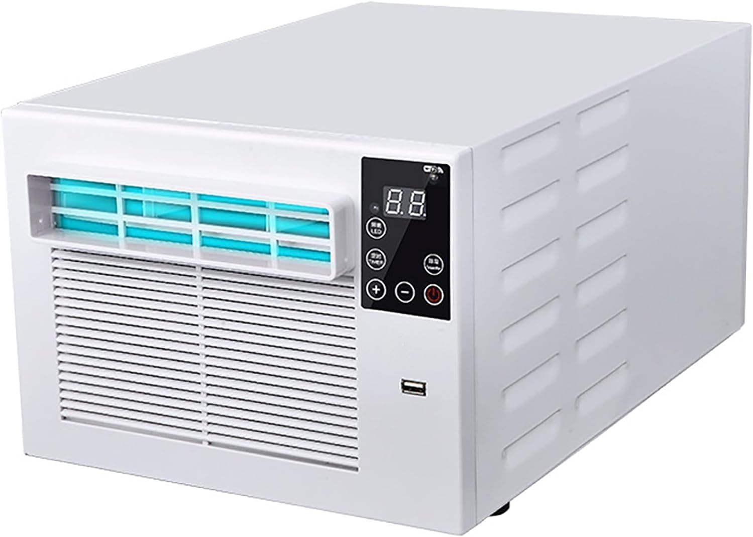  Climatiseur Portable 550W Déshumidificateur Compact, Unité De Refroidissement à Faible Puissance Pour Le Dortoir De Chambre, Fonctionnement Silencieux Avec Télécommande, Aucune Installation Nécessaire