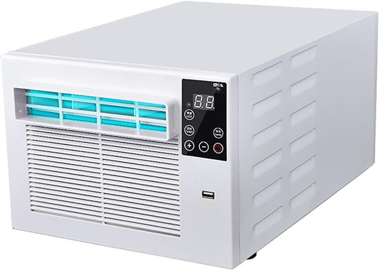  Climatiseur Portable 550W Déshumidificateur Compact, Unité De Refroidissement à Faible Puissance Pour Le Dortoir De Chambre, Fonctionnement Silencieux Avec Télécommande, Aucune Installation Nécessaire