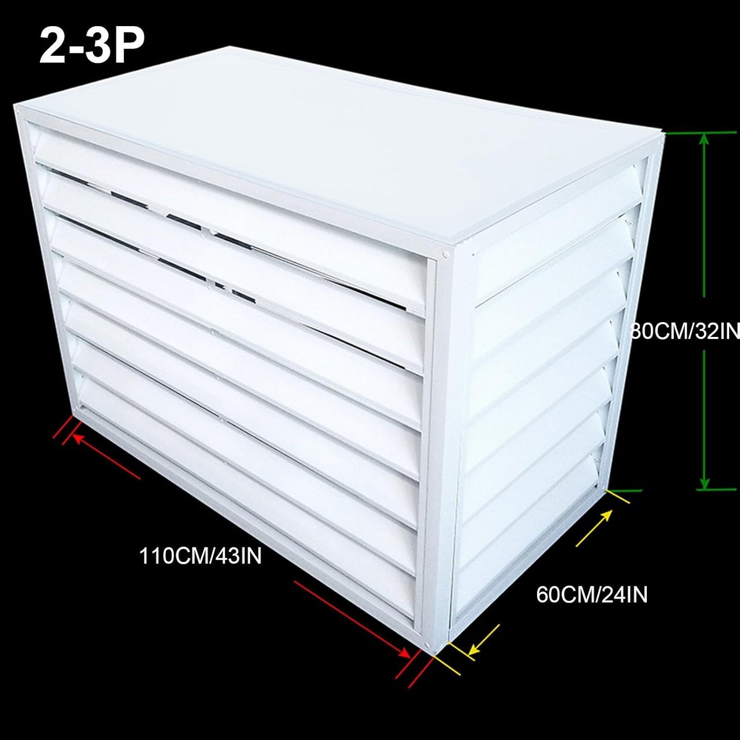  Housse En Aluminium Pour Climatiseur – Protection Hivernale Pour Unités Extérieures – Housse De Pompe à Chaleur Toutes Saisons Pour Intérieur/extérieur – Couleur Blanche