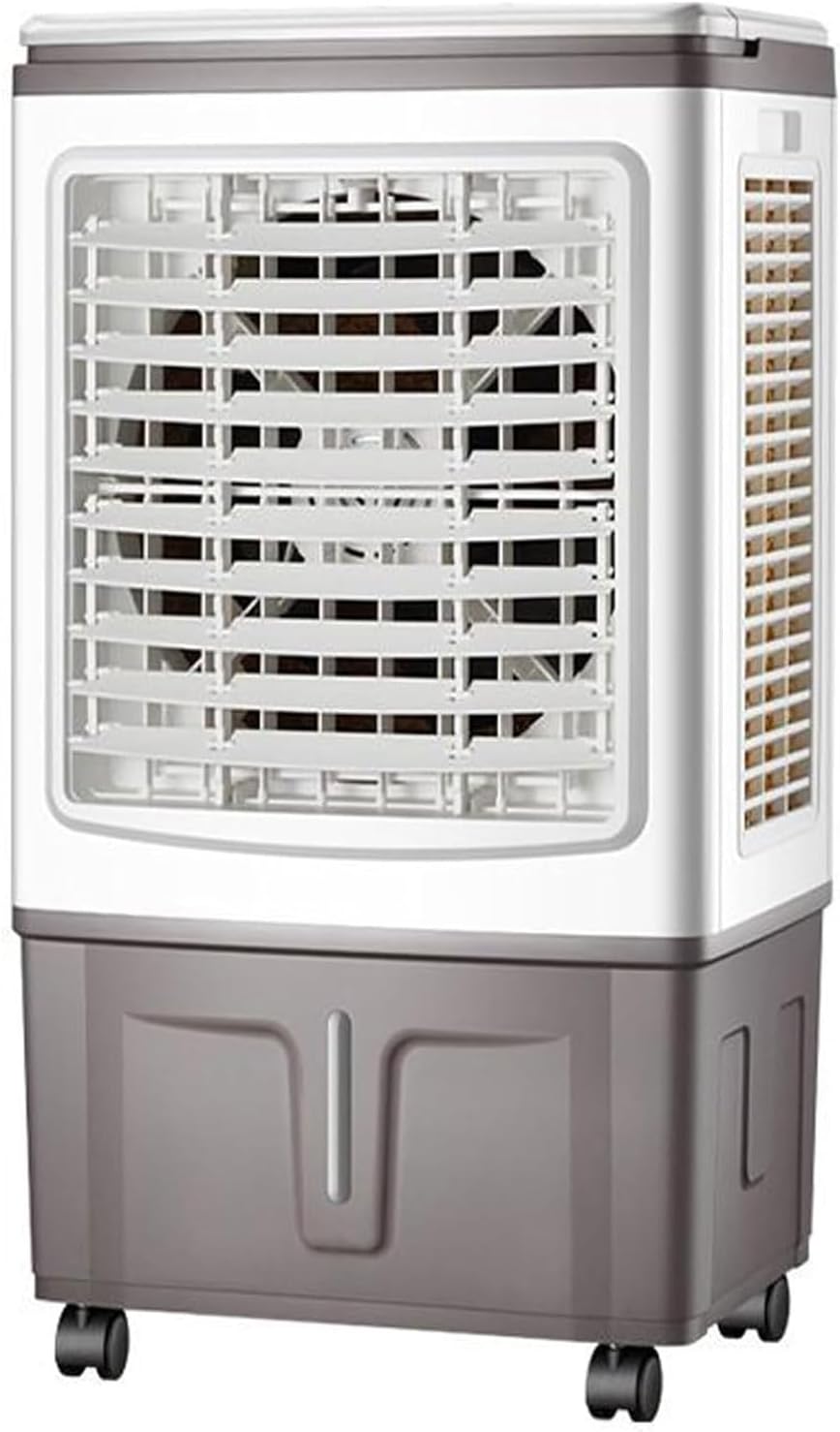 GENERIC Climatiseurs Portables Refroidisseur D'air évaporatif Avec 3 Vitesses Swamp Cooler Sans Fenêtre Portable AC Unit Ventilateur De Refroidissement Qui Soufflent L'air Froid 30LWater Tank Ultra Calme Pour