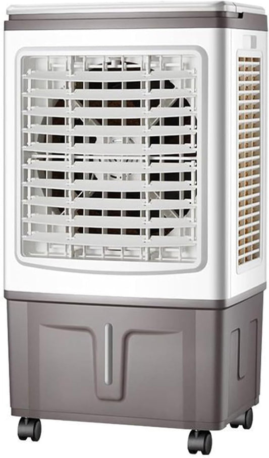 GENERIC Climatiseurs Portables Refroidisseur D'air évaporatif Avec 3 Vitesses Swamp Cooler Sans Fenêtre Portable AC Unit Ventilateur De Refroidissement Qui Soufflent L'air Froid 30LWater Tank Ultra Calme Pour